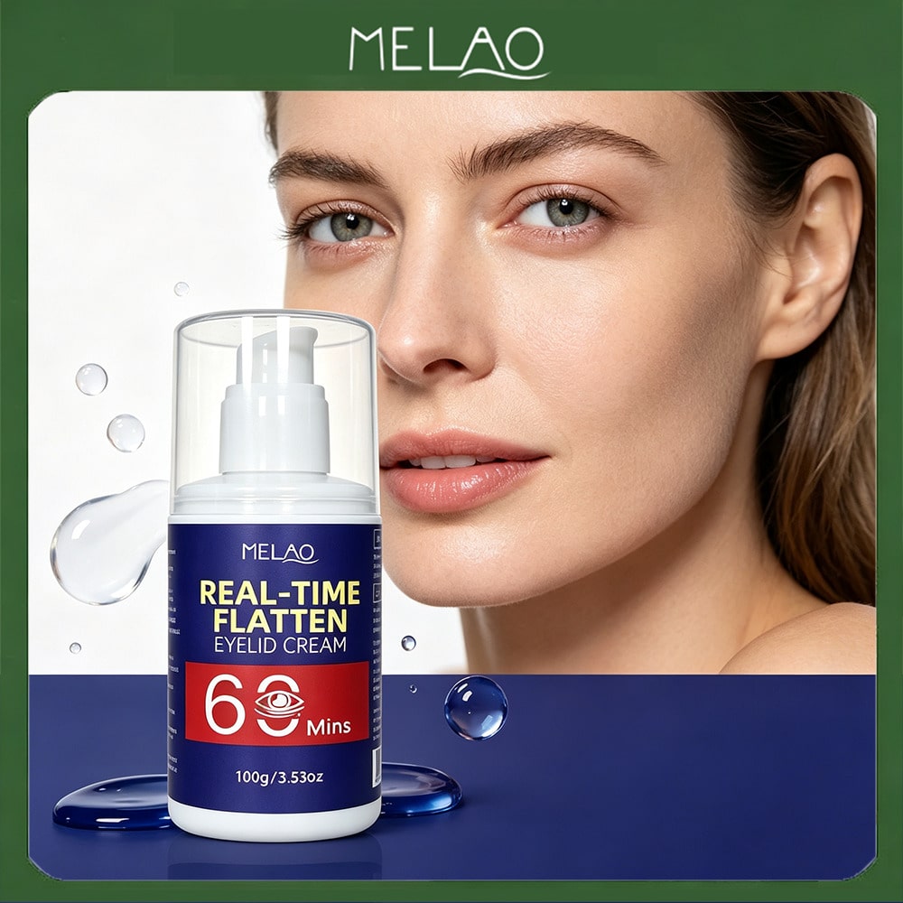 MELAO Eyelid Firming Eye Cream 100g/3.53oz, Daily Hydrating Under Eye Moisturizer, Smooth Dry Fine Lines & Nourish Delicate Eye Skin