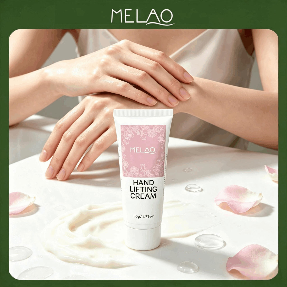 Melao Hand Lifting Cream 50g, Moisturizing Hand Skin Cream, Soften & Smooth Hand Skin, Daily Hand Care Lotion for All Skin Types
