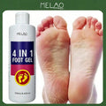 MELAO 4 In 1 Foot Gel 250ml, Gentle Foot Care Gel for Dry Rough Feet, Softens Calluses & Dead Skin, Moisturizing Foot Treatment for Cracked Heels, Daily Foot Hydrating Skincare