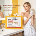 MELAO Kojic Acid Soap, Skin Lightening Cleansing Bar, Deep Cleansing Moisturizing Soap for Body and Private Parts, Brightening Skin Care Soap 120g