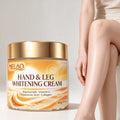 MELAO Hand Leg Brightening Cream with Niacinamide Vitamin C Collagen Hyaluronic Acid, Moisturizing Smoothing Body Cream for Arms Legs Skin Care 100g