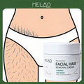 MELAO Facial Hair Removal Cream, Gentle 5 Minutes Plant Extract Depilatory Cream, Hydrating Soothing Facial Hair Remover for Upper Lip, Chin, Cheek, Painless Mild Hair Removal Cream for Sensitive Skin