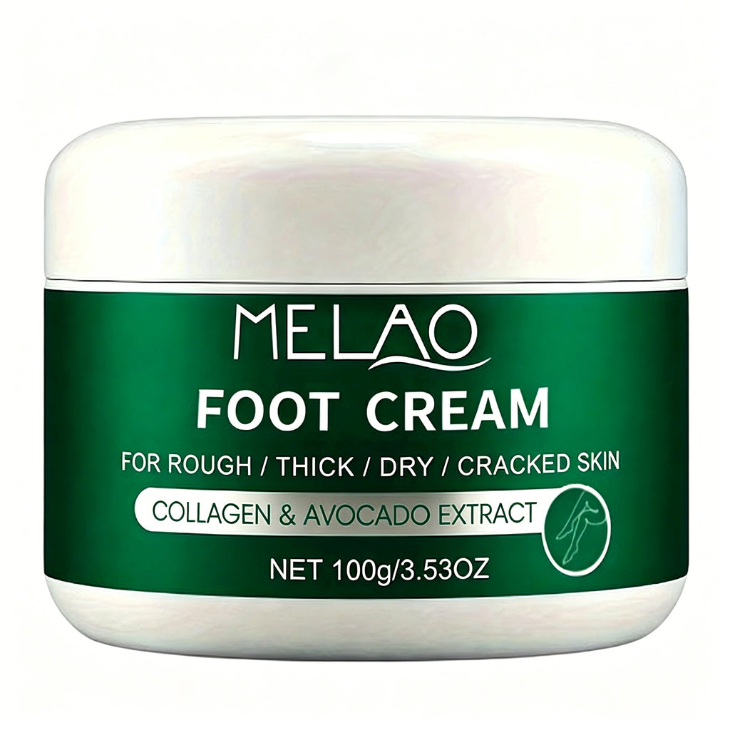 MELAO Urea Foot Cream for Cracked Heels & Dead Skin - 40% Urea Formula Repairs Dry Feet, Overnight Callus Treatment, Softens Rough Skin