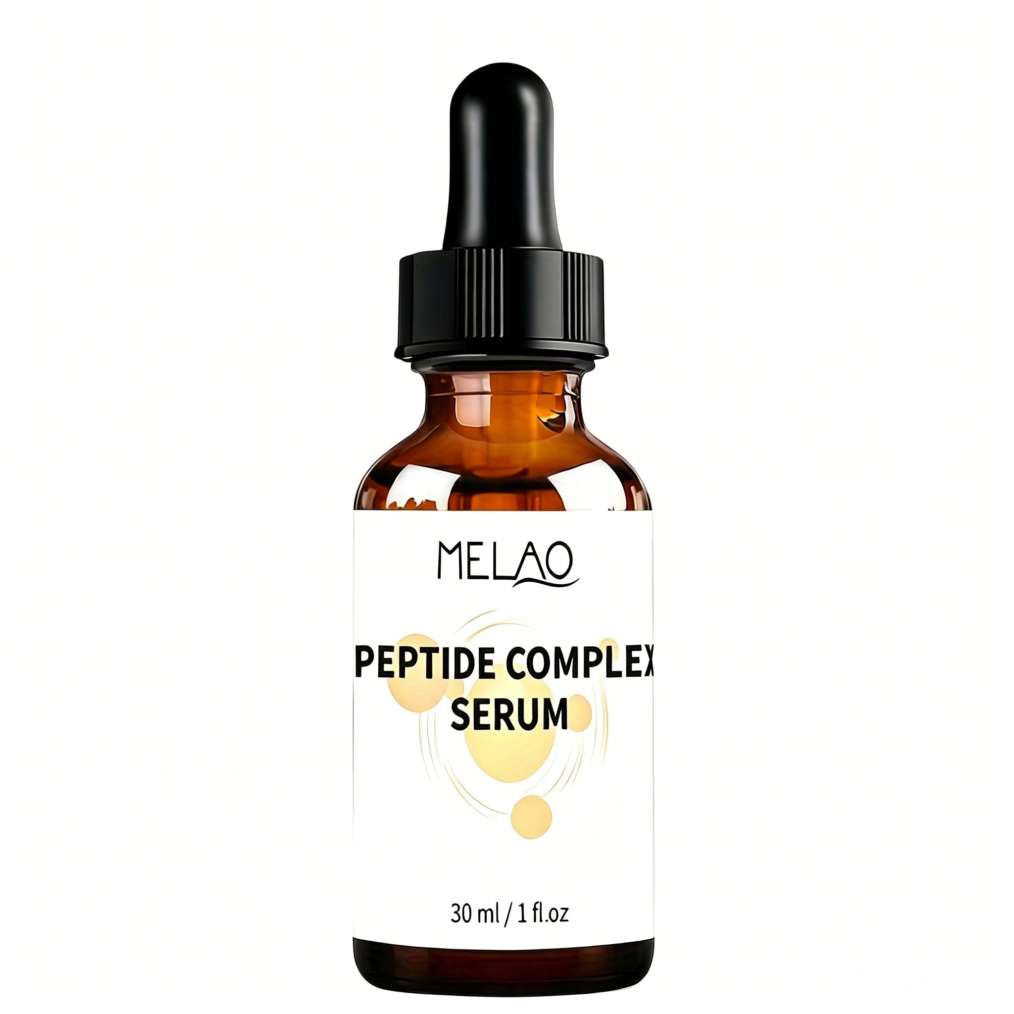 MELAO Peptide Serum for Face - Anti-Aging Wrinkle Treatment with Hyaluronic Acid & Niacinamide, Boosts Collagen, Hydrates and Firms Skin, 1 oz