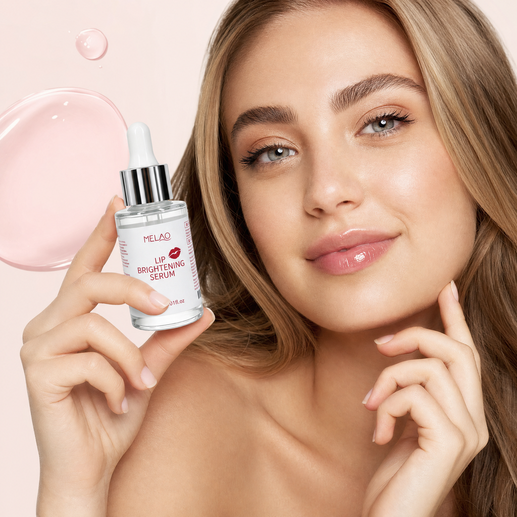MELAO Lip Brightening Serum, Hydrating & Moisturizing Lip Care Essence, Daily Lip Serum to Support Soft, Smooth, Plump & Healthy-Looking Lips, Reduces Dryness, 30ml