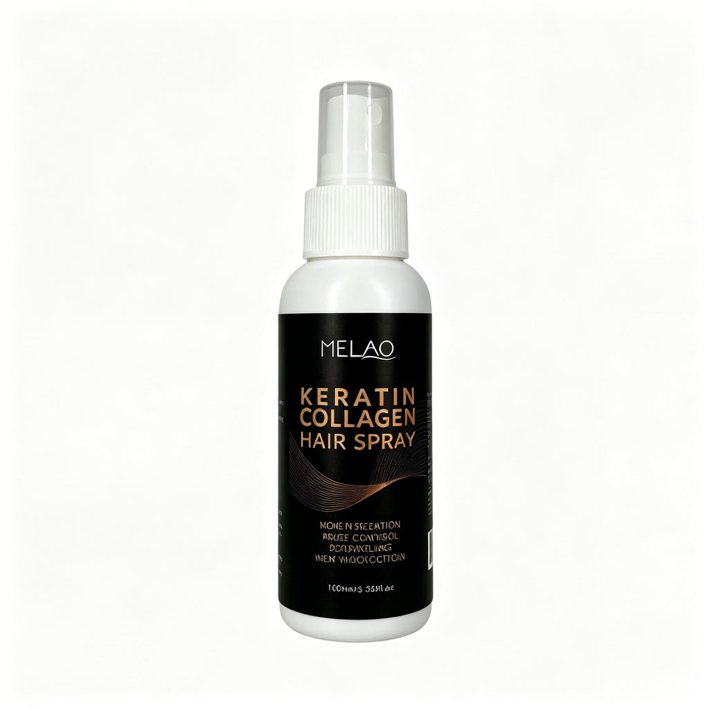 MELAO Collagen & Keratin Hair Spray - Repairing & Strengthening Leave-In Conditioner with Heat Protection for Damaged Hair