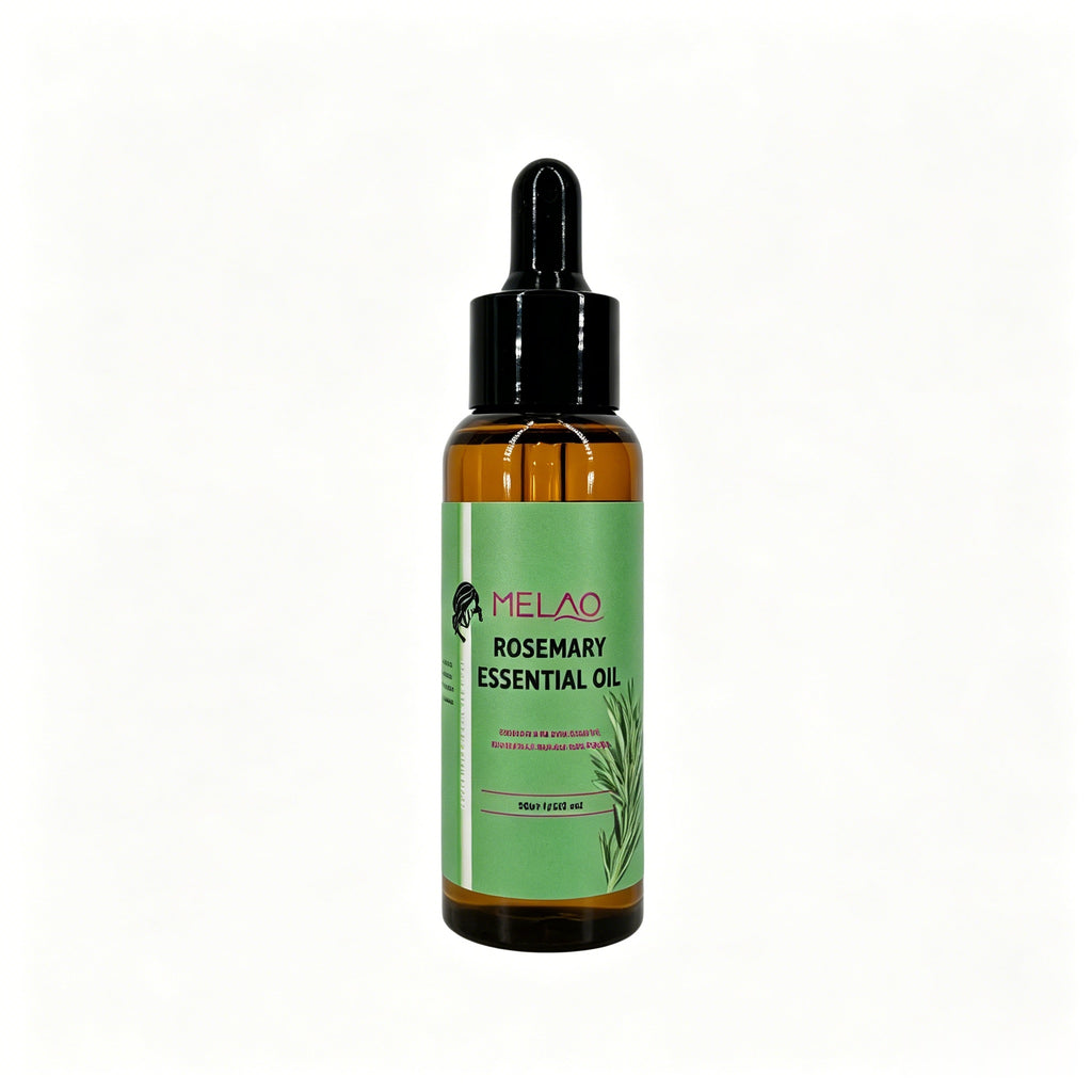 MELAO Organics Rosemary Hair Oil, Split Ends & Dry Scalp Massage- Hair Essential Oils for Smoothing, Moisturizing, Healthier Hair