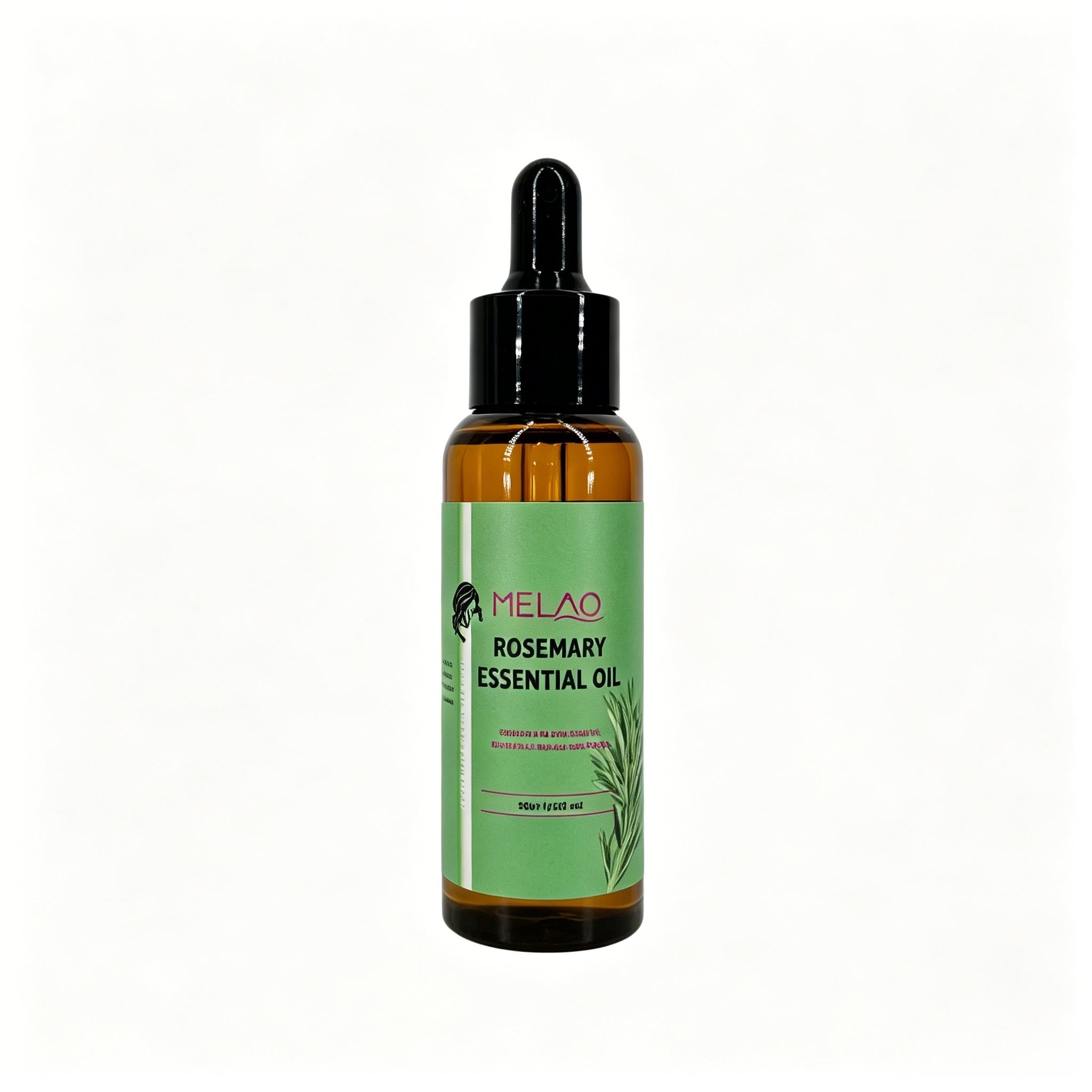 MELAO Organics Rosemary Hair Oil, Split Ends & Dry Scalp Massage- Hair Essential Oils for Smoothing, Moisturizing, Healthier Hair