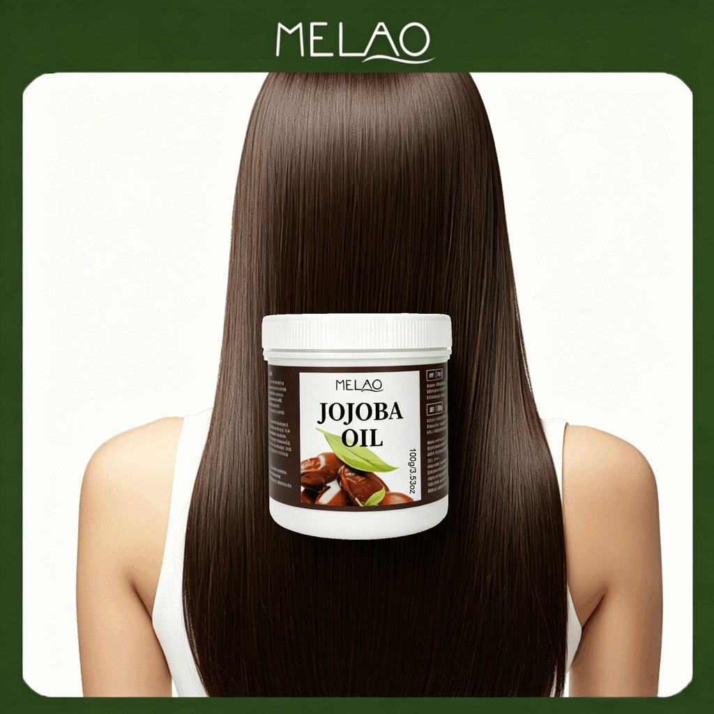 MELAO Pure Jojoba Oil 100g - Natural Moisturizer for Face, Hair & Body, Deep Hydration, Multipurpose Skin & Hair Care