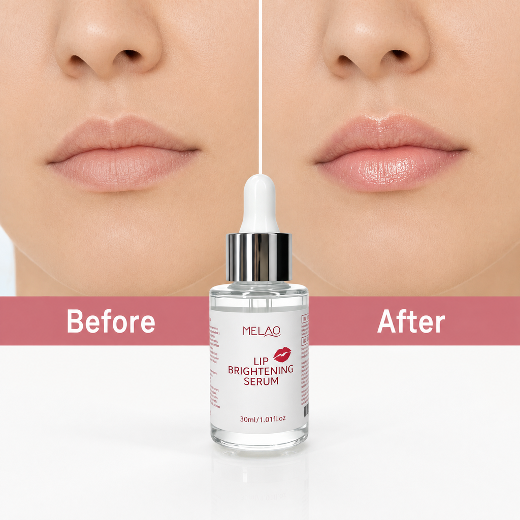 MELAO Lip Brightening Serum, Hydrating & Moisturizing Lip Care Essence, Daily Lip Serum to Support Soft, Smooth, Plump & Healthy-Looking Lips, Reduces Dryness, 30ml