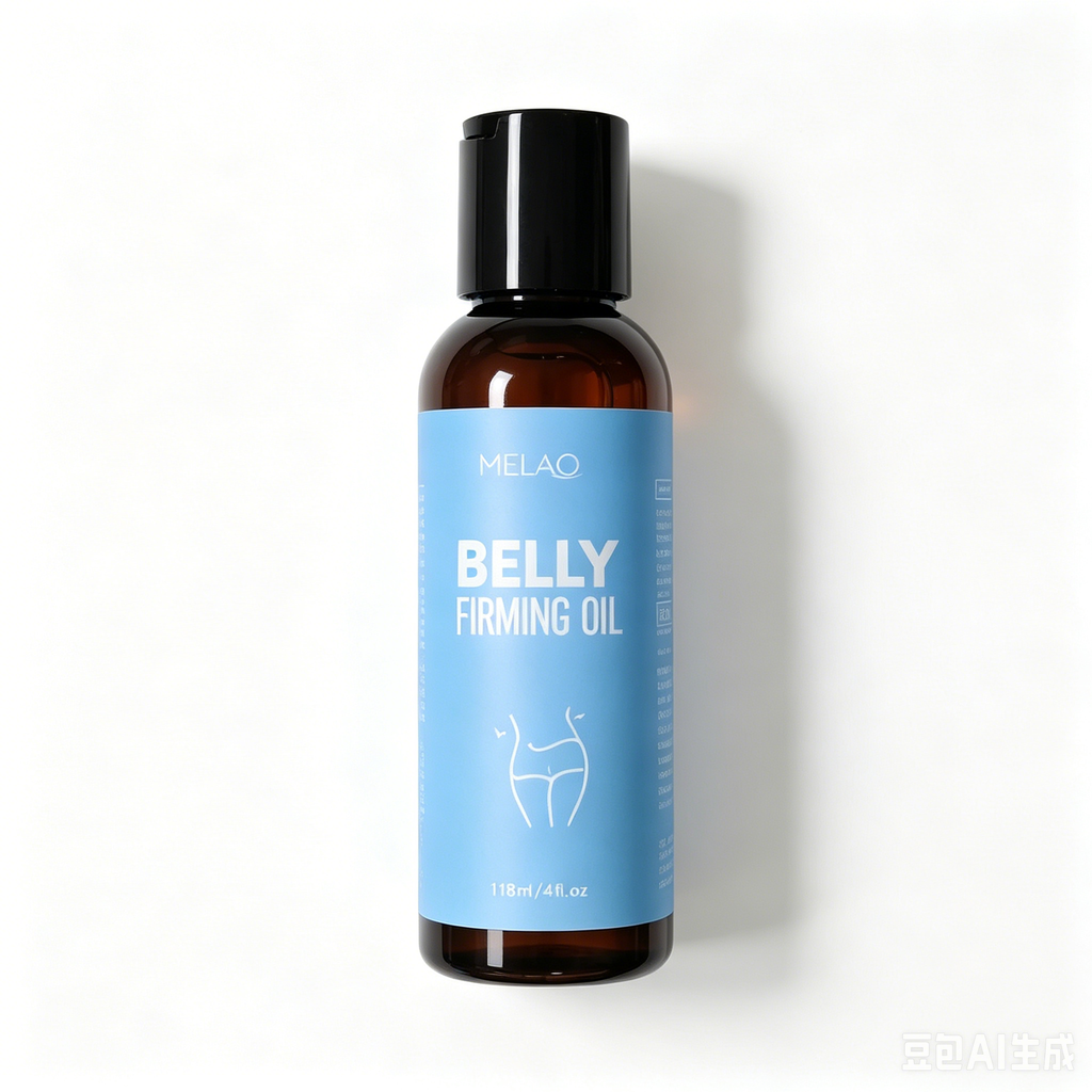 MELAO Belly Firming Oil 118ml/4fl.oz, Skin Tightening & Nourishing Abdomen Massage Oil, Moisturizing & Elasticity Boosting Oil for Belly Skin Care