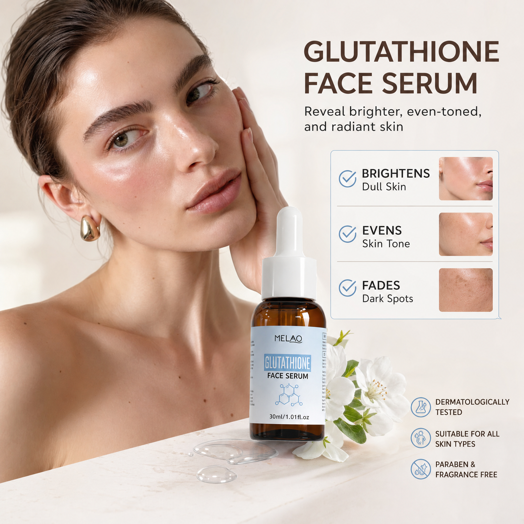 MELAO Glutathione Face Serum 30ml