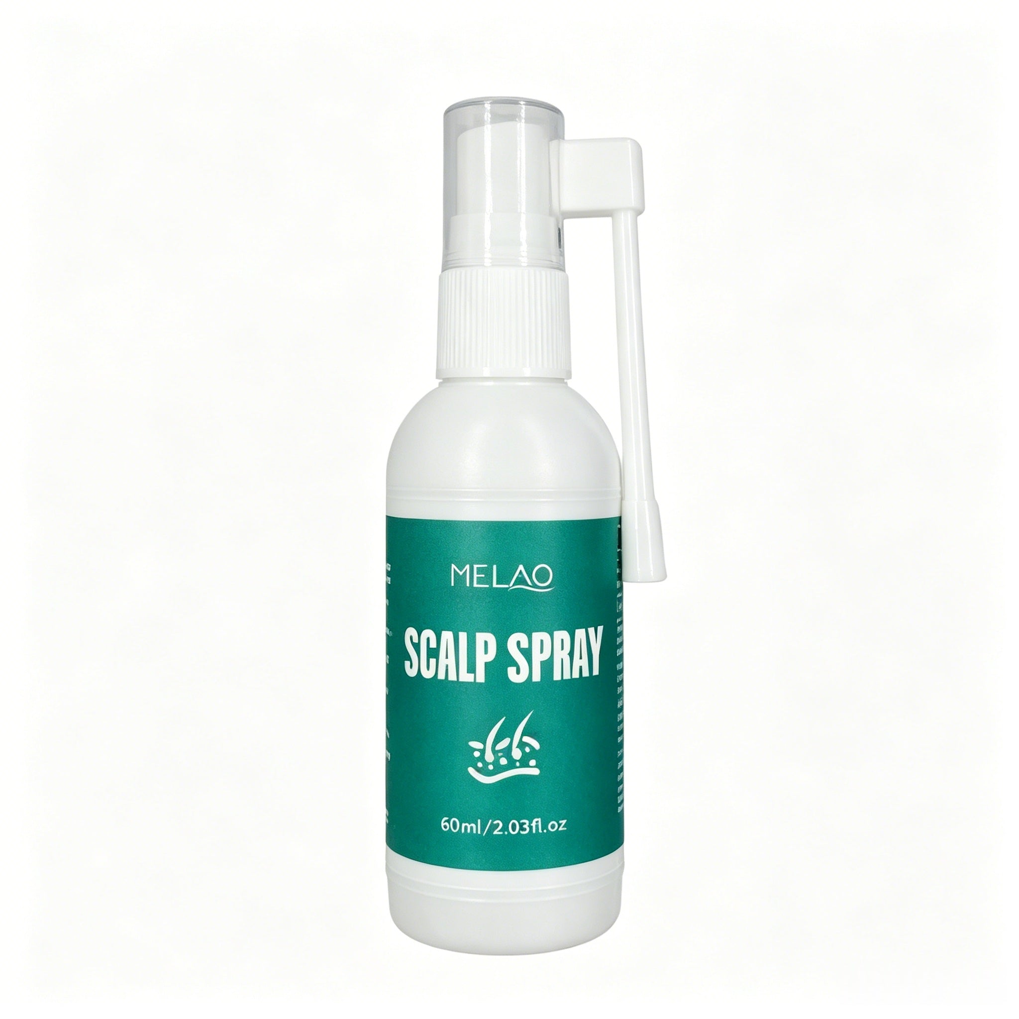 Scalp Spray, MELAO Scalp Spray for Dandruff & Itchy Scalp Relief, with Natural Plant Extracts, Anti Dandruff Treatment, Soothes & Refreshes Scalp, 60ml/2.03fl.oz