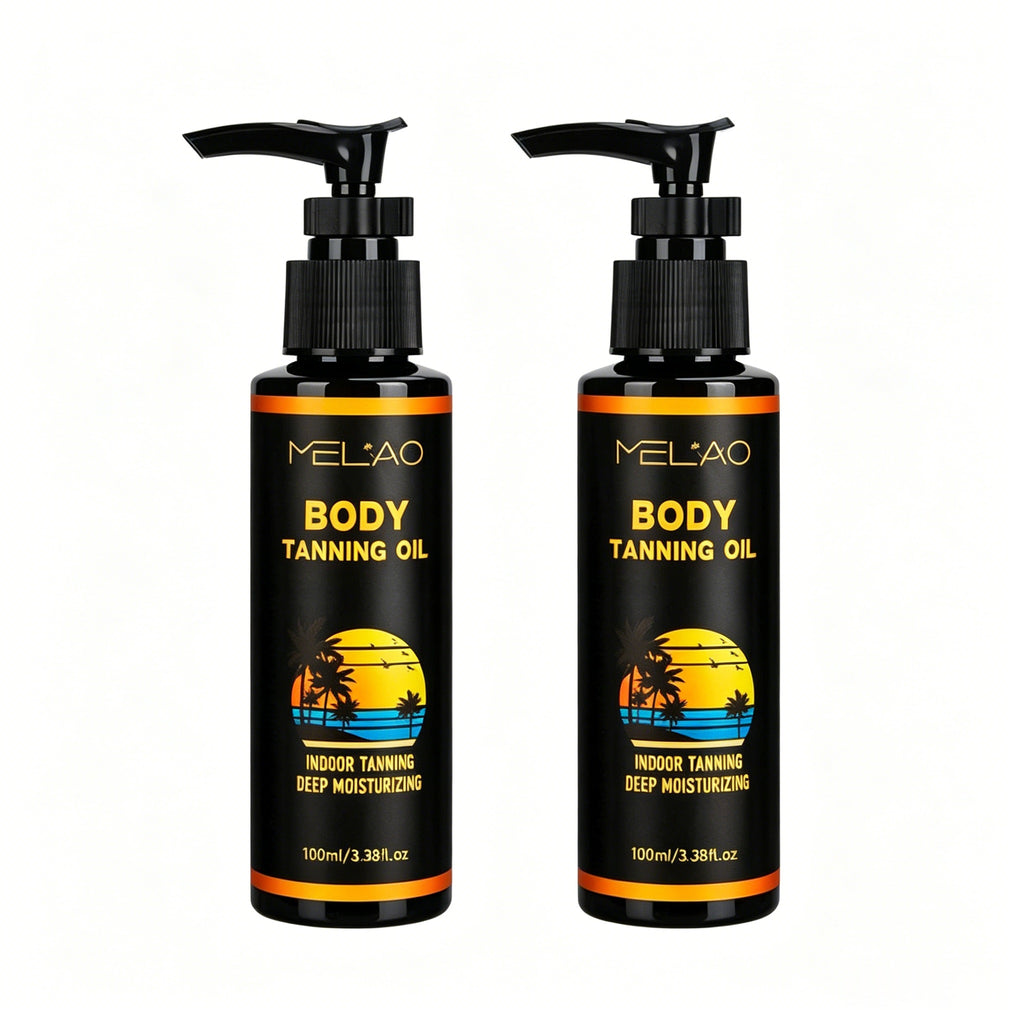 2 Pack MELAO Body Self Tanning Oil 100ml*2