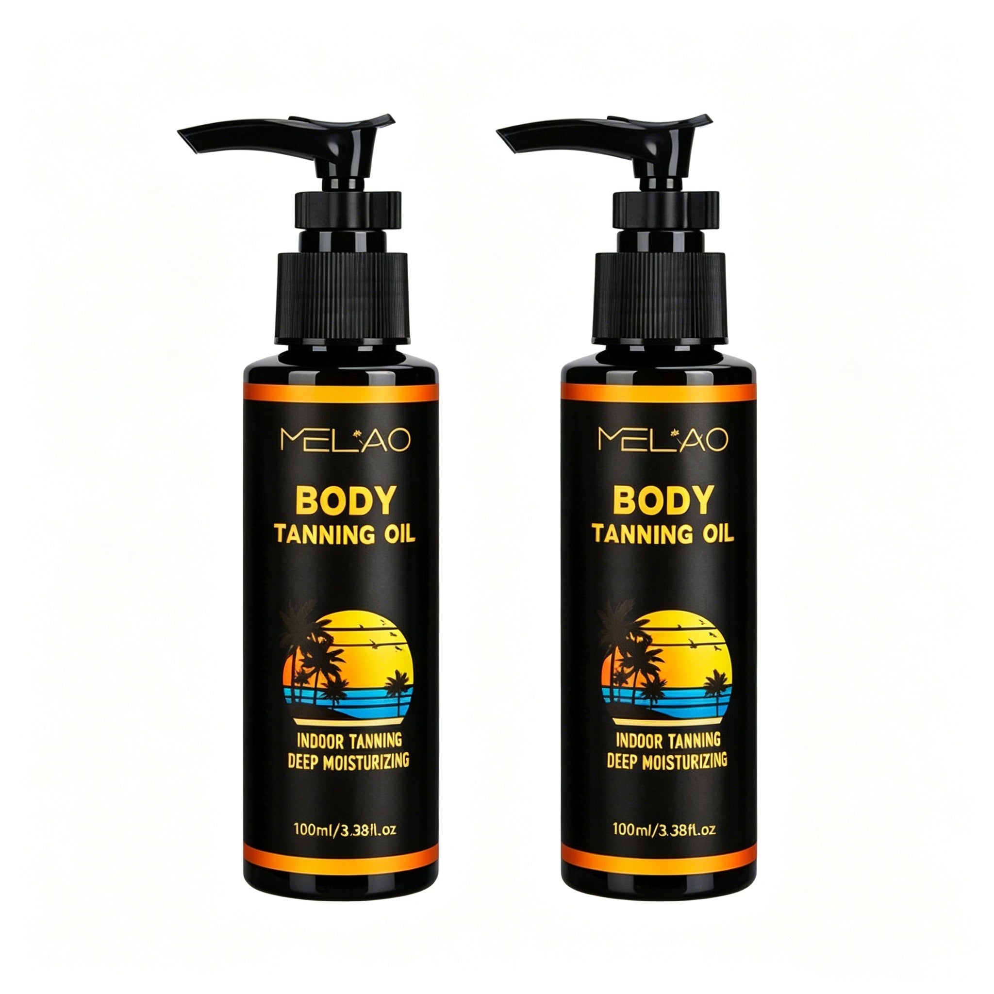 2 Pack MELAO Body Self Tanning Oil 100ml*2