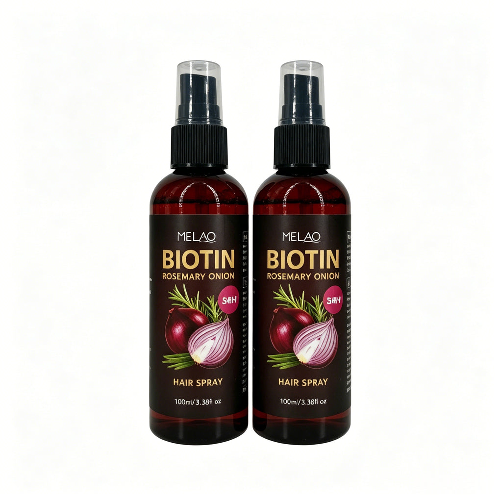 2 Pack MELAO Biotin Rosemary Onion Hair Spray 100ml*2