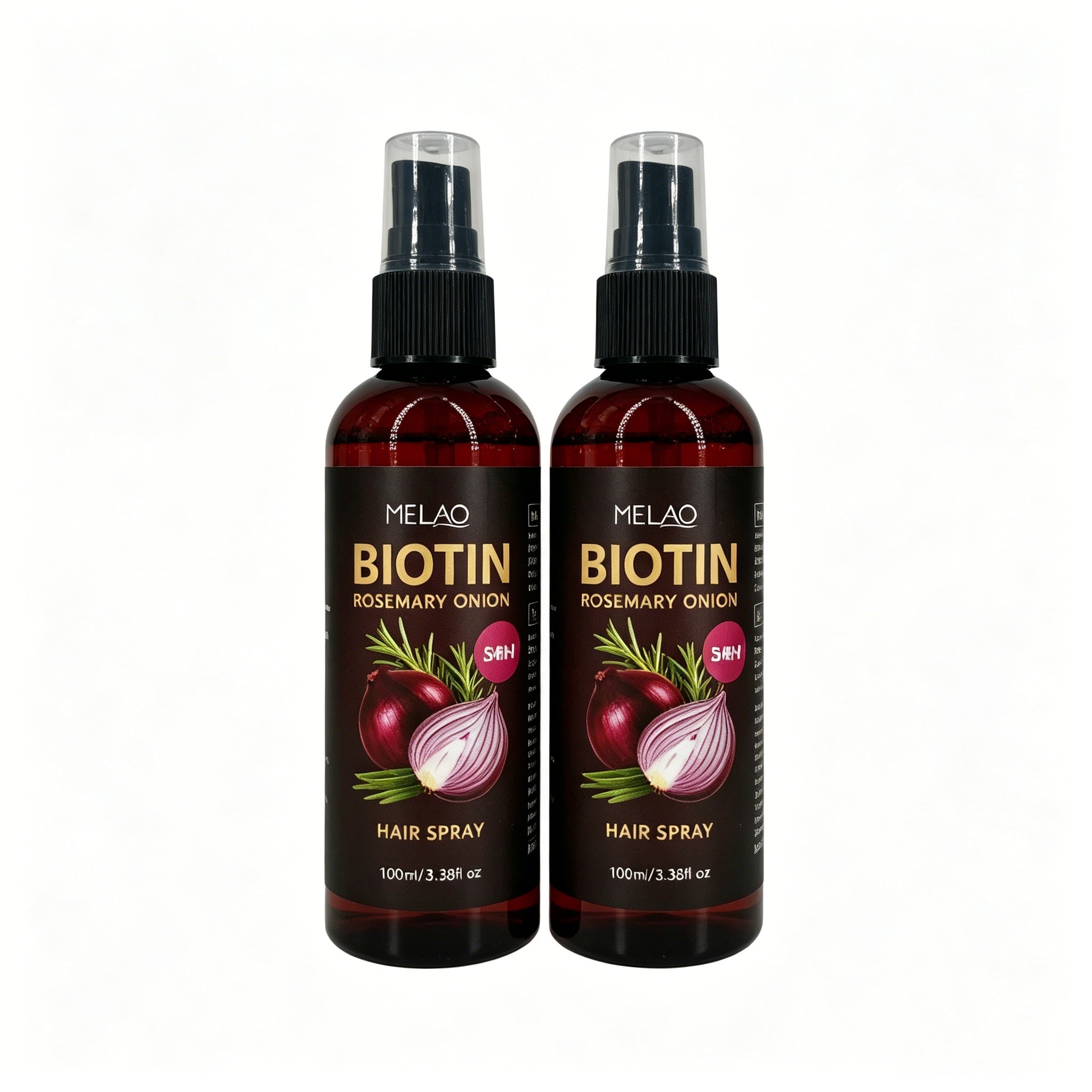 2 Pack MELAO Biotin Rosemary Onion Hair Spray 100ml*2